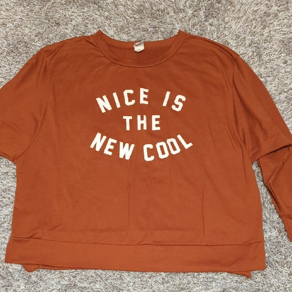 Rust Orange Graphic Sweatshirt